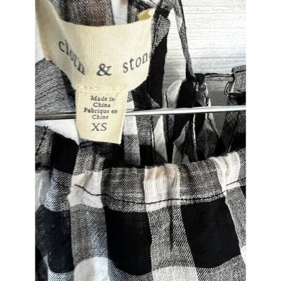 Cloth & Stone Gingham‎ Halter Top XS NEW - Picture 7 of 7